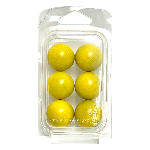 6 Zielkugeln gelb